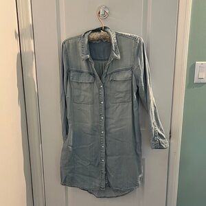 Calvin Klein Denim Shirt Dress, Large.